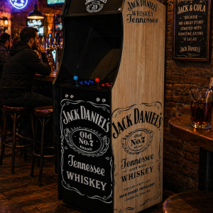 Borne Arcade Jack Daniel's Noir et Bois